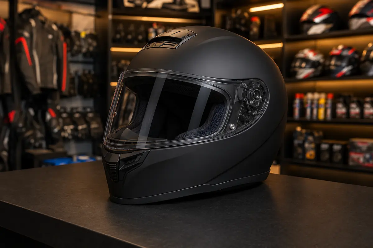 ECE Full-Face Helmet Matte Black